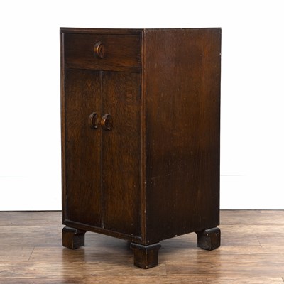 Lot 50 - Herbert E. Gibbs dark oak side cupboard or...