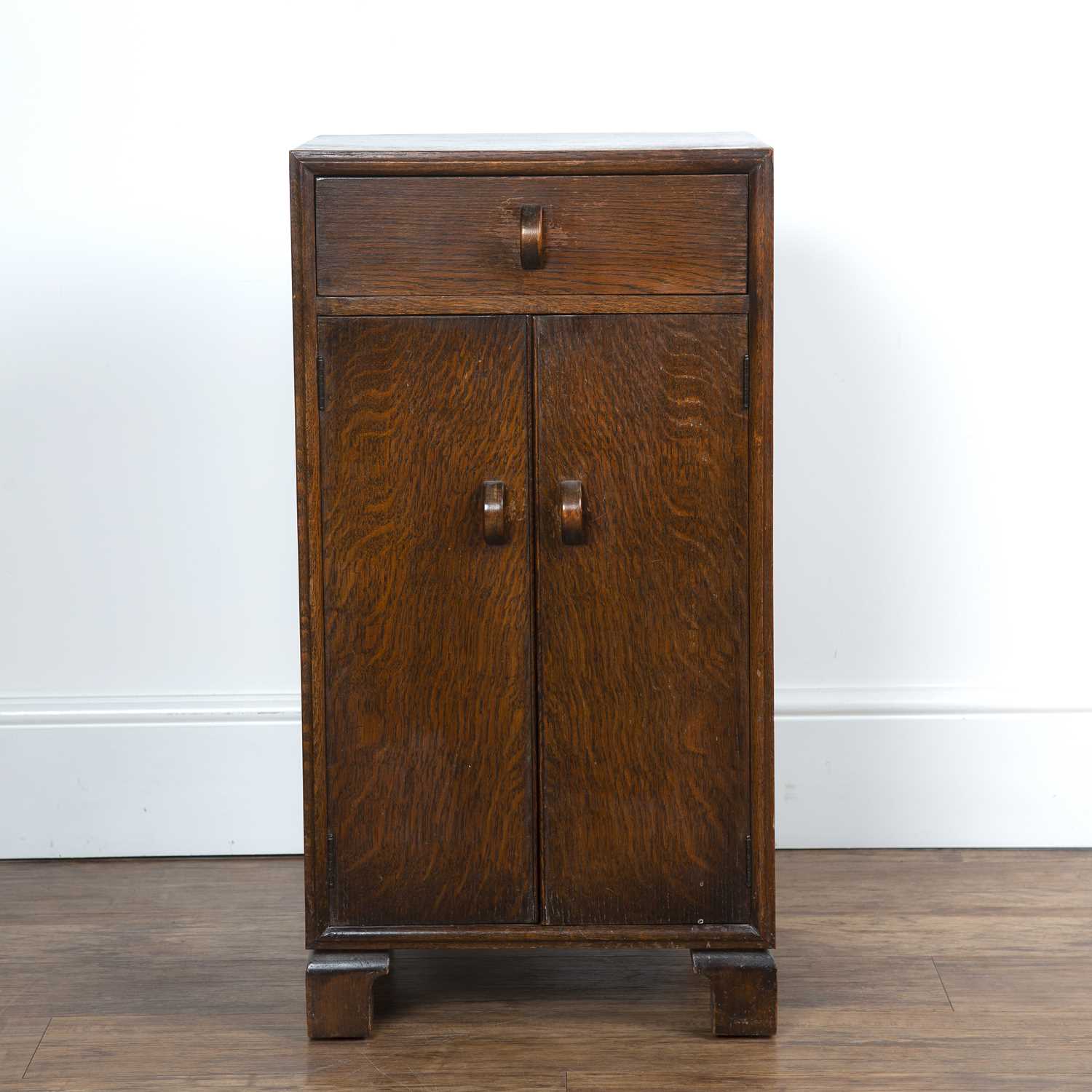 Lot 50 - Herbert E. Gibbs dark oak side cupboard or...