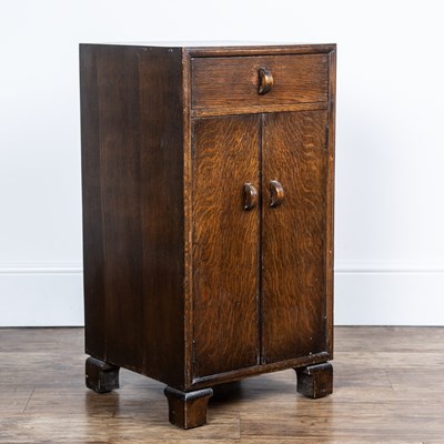 Lot 50 - Herbert E. Gibbs dark oak side cupboard or...