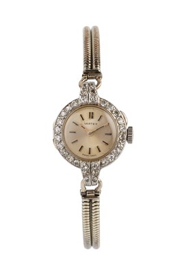 Lot 259 - A diamond cocktail watch by Vertex, the...