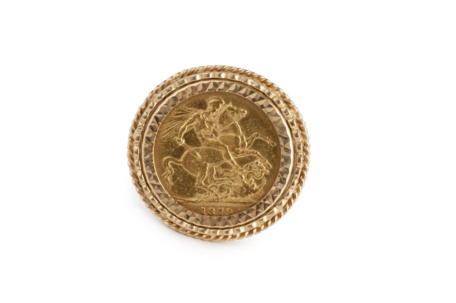 Lot 216 - A sovereign ring, the Victoria sovereign dated...