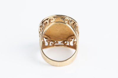 Lot 223 - A sovereign ring, the Edward VII sovereign...