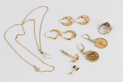 Lot 273 - A collection of jewellery, comprising a pair...