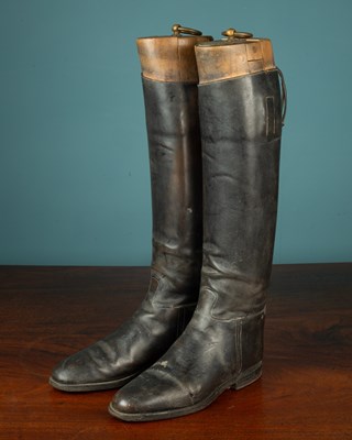 Lot 398 - A pair of riding boots retailed by Maxwell of Dover Street