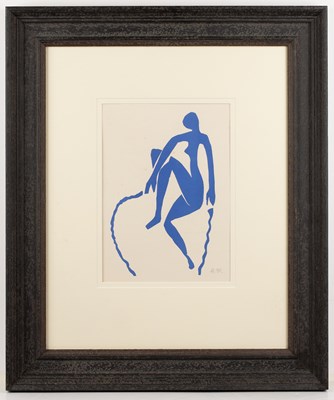 Lot 223 - Henri Matisse Blue Nude bears initials in...