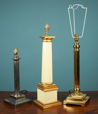 Lot 93 - Three table lamps