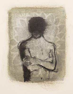 Lot 467 - Naomi Frears (b.1963) Dark Figure signed in...