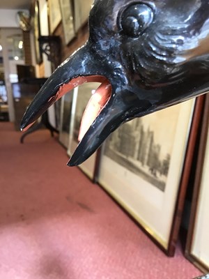 Lot 100 - A pair of late 19th century Meissen magpies ,...