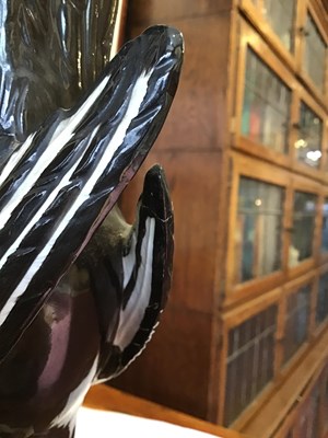 Lot 100 - A pair of late 19th century Meissen magpies ,...