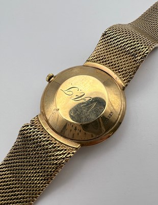 Lot 247 - A 9ct gold 'Centenaire' bracelet watch by...