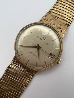 Lot 247 - A 9ct gold 'Centenaire' bracelet watch by...
