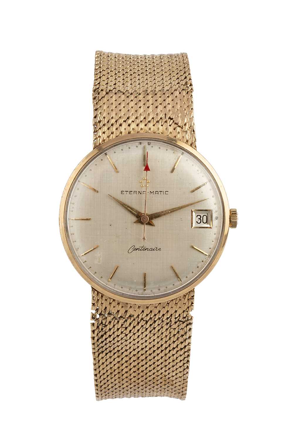 Lot 247 - A 9ct gold 'Centenaire' bracelet watch by...