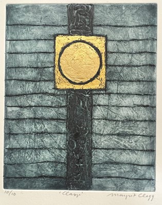 Lot 141 - Margrit Clegg (b.1941) Four etchings with gold...