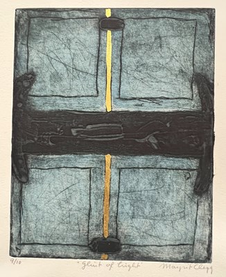 Lot 141 - Margrit Clegg (b.1941) Four etchings with gold...