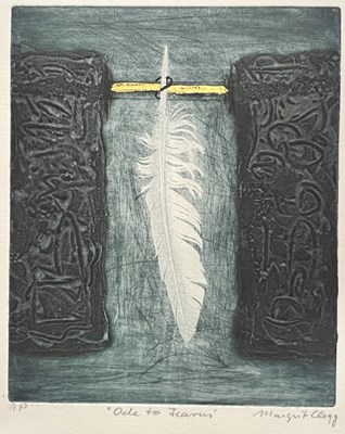 Lot 141 - Margrit Clegg (b.1941) Four etchings with gold...