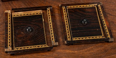 Lot 456 - A 19th century Tunbridge ware tea caddy