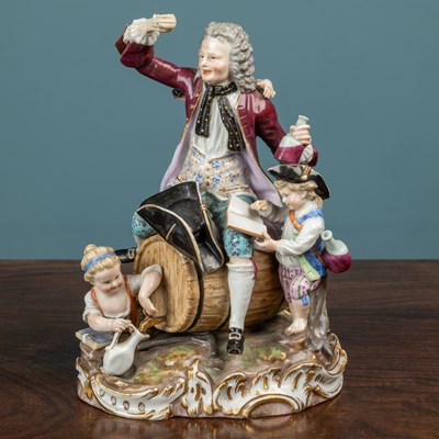 Lot 457 - A Continental porcelain figure