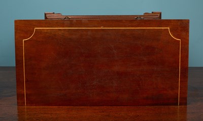 Lot 461 - A mahogany table top chest of four drawers