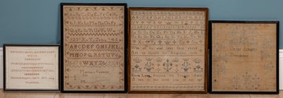 Lot 463 - A group of ten 19th century and later samplers