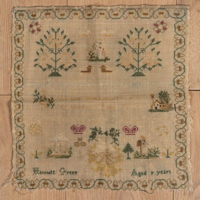 Lot 463 - A group of ten 19th century and later samplers