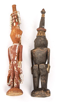 Lot 178 - Two Papua New Guinea carved and painted...