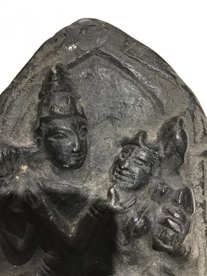Lot 180 - Two Antique Indian Carved stone votive images...