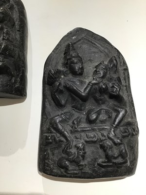 Lot 180 - Two Antique Indian Carved stone votive images...