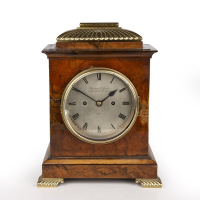Lot 39 - A Victorian walnut cased bracket clock by...