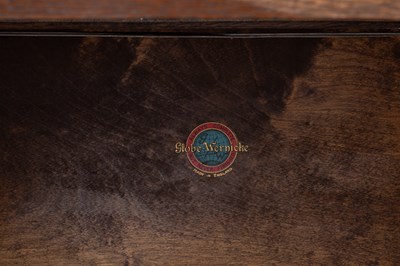Lot 476 - A Globe Wernicke stacking bookcase together with a Herbert E Gibbs teak open bookcase