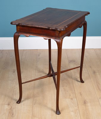 Lot 477 - An Edwardian mahogany occasional table