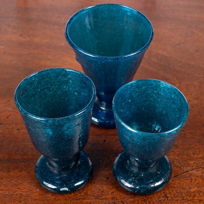 Lot 383 - A collection of various wine glasses, sherry glasses, etc