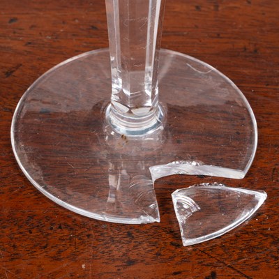 Lot 383 - A collection of various wine glasses, sherry glasses, etc