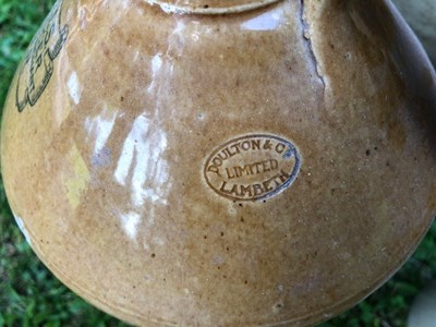 Lot 667 - A group of seven stoneware bottle and jars of local interest