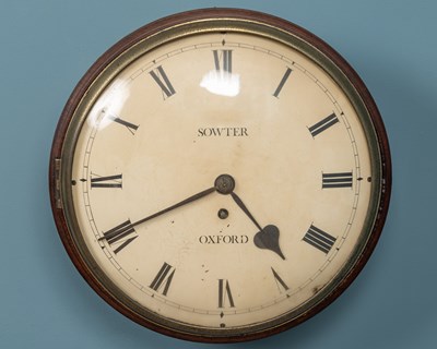 Lot 669 - A Regency dial clock, the dial signed 'Sowter of Oxford'