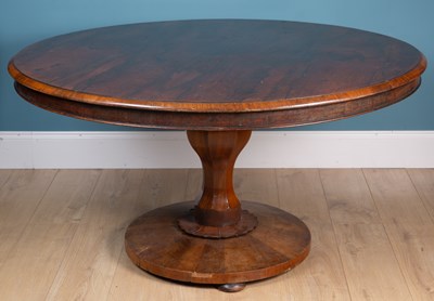 Lot 495 - A Victorian rosewood tilt top breakfast table