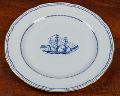 Lot 114 - A Spode tradewinds blue breakfast service; together with a Royal Standard bone china set of six cups and saucers