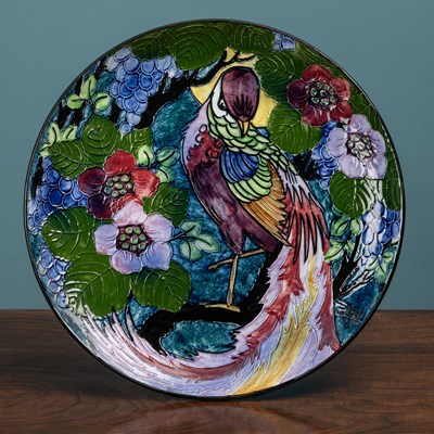 Lot 108 - A Ronald Dean for Thomas Forrester 1920's majolica charger