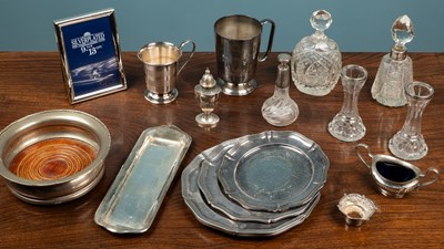 Lot 110 - A collection of silver and silver plated ware