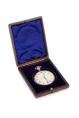 Lot 237 - A 9ct gold open face pocket watch, the...