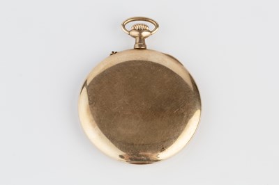 Lot 237 - A 9ct gold open face pocket watch, the...