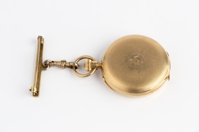 Lot 231 - A late 19th century hunter fob watch, the...