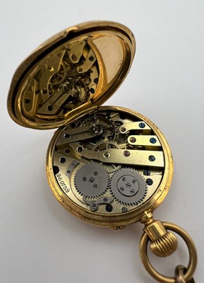 Lot 231 - A late 19th century hunter fob watch, the...