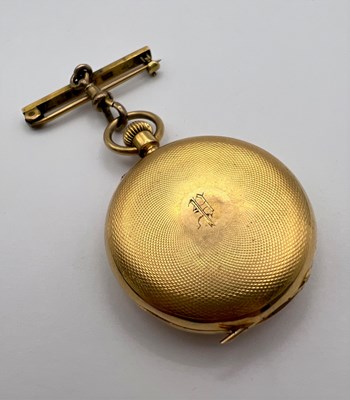 Lot 231 - A late 19th century hunter fob watch, the...