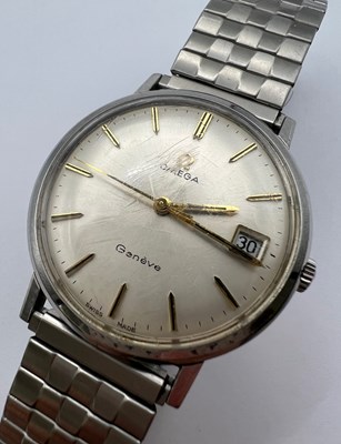 Lot 261 - A stainless steel cased wristwatch by Omega,...