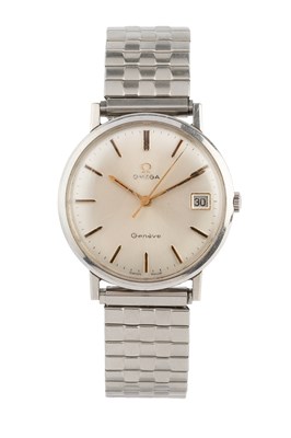 Lot 261 - A stainless steel cased wristwatch by Omega,...