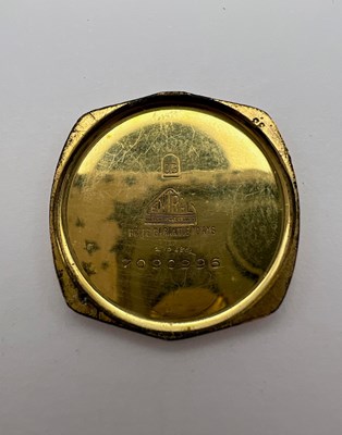 Lot 264 - A gilt metal cased wristwatch by Omega, the...