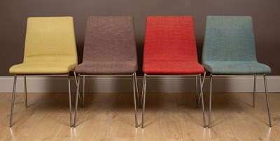 Lot 409 - A set of eight Ligne Roset TV dining chairs