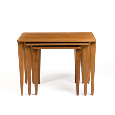 Lot 709 - Gordon Russell of Broadway Nest of three table...