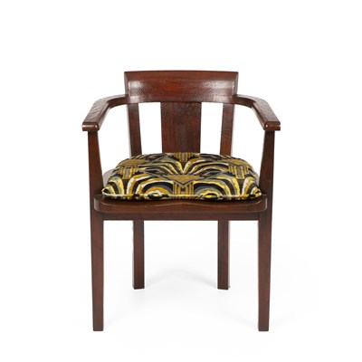 Lot 706 - Gordon Russell of Broadway Desk chair stained...