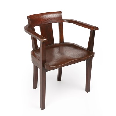 Lot 706 - Gordon Russell of Broadway Desk chair stained...